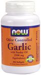 Odor Controlled Garlic (250 softgels) NOW Foods