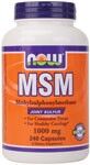 MSM 1000 mg (240 Caps) NOW Foods