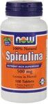Spirulina 500 mg 100% Natural  (100 tabs) NOW Foods