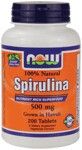 Spirulina 500 mg 100% Natural  (200 tabs) NOW Foods