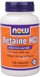 Betaine HCI (120 Caps) NOW Foods