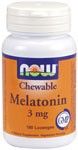 Melatonin 3 mg  Chewable (180 Loz) NOW Foods