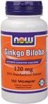 Ginkgo Biloba 120 mg (100 vcaps) NOW Foods