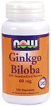Ginkgo Biloba 60 mg  (120 vcaps) NOW Foods