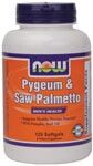 Pygeum & Saw Palmetto + Pumpkin Seed Oil (120 Gels) NOW Foods