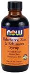 Elderberry, Zinc & Echinacea Syrup (4 fl. oz (120 mL)) NOW Foods