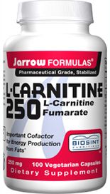 L-Carnitine  (250 mg 100 capsules) Jarrow Formulas