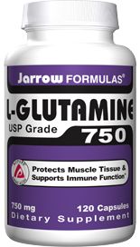 L-Glutamine (750 mg 120 capsules) Jarrow Formulas