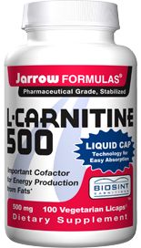 L-Carnitine Liquid Capsules (500 mg 100 capsules) Jarrow Formulas