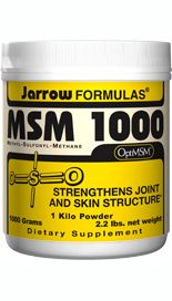 MSM Sulfur (1000 mg/scoop 2.2 lbs) Jarrow Formulas