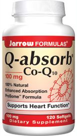 Q-Absorb Co-Q10  (100 mg 120 softgels) Jarrow Formulas
