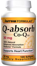 Q-Absorb Co-Q10 (30 mg 120 softgels) Jarrow Formulas