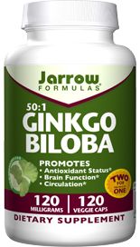 Ginkgo Biloba (120 mg 120 capsules) Jarrow Formulas