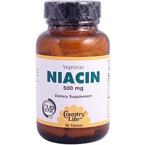 Niacin 500mg Tablets (90 tabs) Country Life