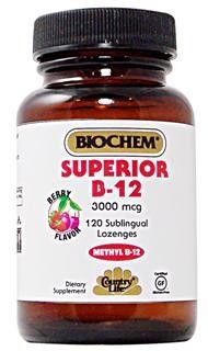 Superior B12 Sublingual (120 tablets) Country Life