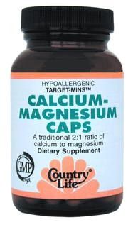 Target-Mins Calcium Magnesium Caps (90 vcaps) Country Life