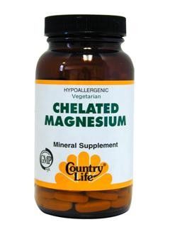Chelated Magnesium (250 mg 180 tablets) Country Life