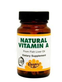 Natural Vitamin A (10,000 IU 100 Softgel) Country Life