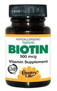 Biotin 500mcg (100 Tablet) Country Life