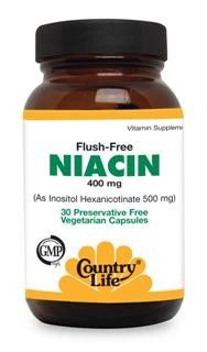 Flush Free Niacin 500mg (90 vcaps) Country Life