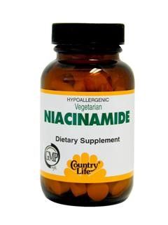 Niacinamide (500mg 100 tabs) Country Life