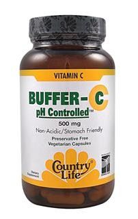 Buffer-C pH Controlled (500 mg 60 vcaps) Country Life