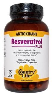 Resveratrol Plus (120 Capsule) Country Life