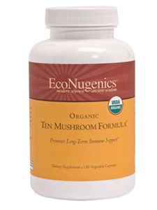 Organic Ten Mushroom Formula (120 v-caps) Econugenics
