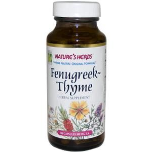 Fenugreek-Thyme Combo (100 Caps) Nature's Herbs