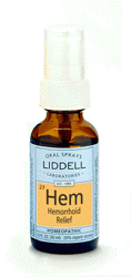 Homeopathic Hemorrhoid Relief (1oz) Liddell (Liddel)