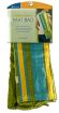Retro Stripe Yoga Mat Bag -  (Fern- Blue- Yellow)