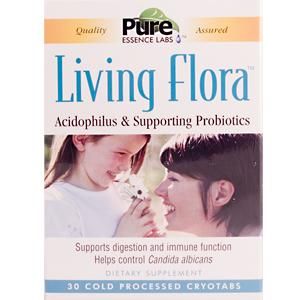 LivingFlora Probiotic Complex (30 Cyro-Tabs)* Pure Essence Labs