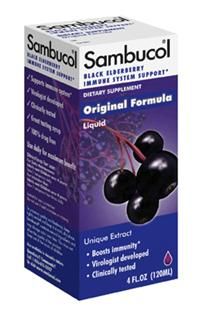 Black Elderberry Immune Support Liquid (4 oz) Sambucol
