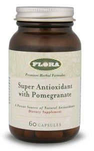 Super Antioxidant with Pomegranate (60 v-capsules) Flora