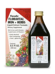 Floravital Iron & Herbs yeast free ( 8.5 oz) Flora Health, Floradix