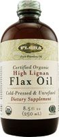 High Lignan Flax Oil, certified organic (8.5 oz)* Flora
