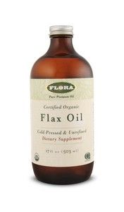 Flax Oil Certified Organic 17oz Flora