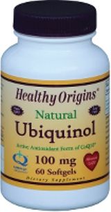 Ubiquinol (Active form of CoQ10) 100mg (60 softgels) Healthy Origins