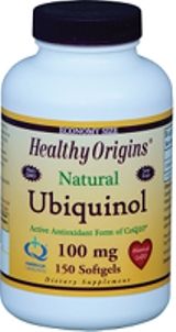 Ubiquinol CoQ10 (100mg, 150 softgels)* Healthy Origins