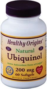 Ubiquinol (Active form of CoQ10) 200mg (60 softgels) Healthy Origins
