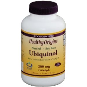 Ubiquinol (Active form of CoQ10) 200mg (150 softgels) Healthy Origins