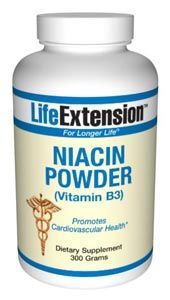 Niacin Powder (Vitamin B3) (300 grams powder)* Life Extension