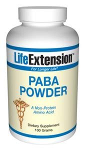 PABA (para-aminobenzoic acid) (100 grams powder)* Life Extension