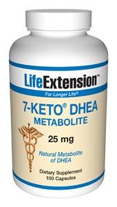 7-Keto DHEA (25 mg, 100 capsules)* Life Extension