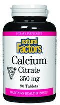 Calcium Citrate (350 mg 90 tablets)* Natural Factors