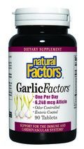 Garlic Factors - Maximum Strength (90 tablets)* Natural Factors