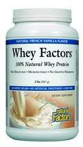 Whey Factors Powder Drink Mix ( French Vanilla 2 lbs)* Natural Factors