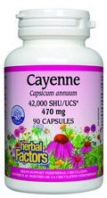 Cayenne 470mg (90 capsules)* Natural Factors