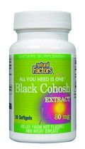 Black Cohosh Extract (80mg 30 softgels)* Natural Factors