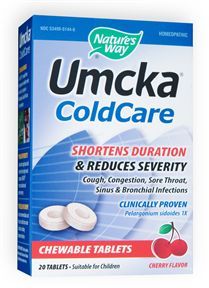 Umcka ColdCare (20 chewable tabs) Cherry Nature's Way